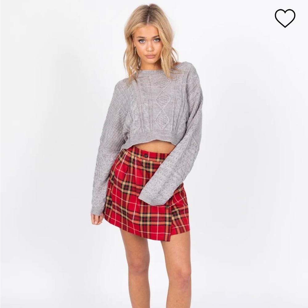 princess polly the stan cropped sweater